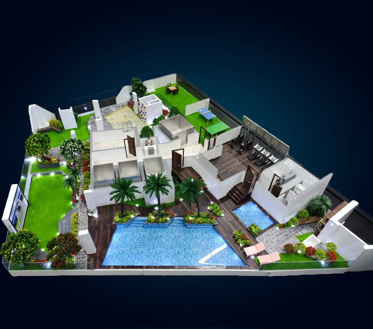 Amenities Cut
                                Section Floor Plan Model