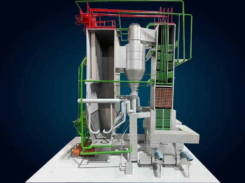 CFBC Boiler Piping Model